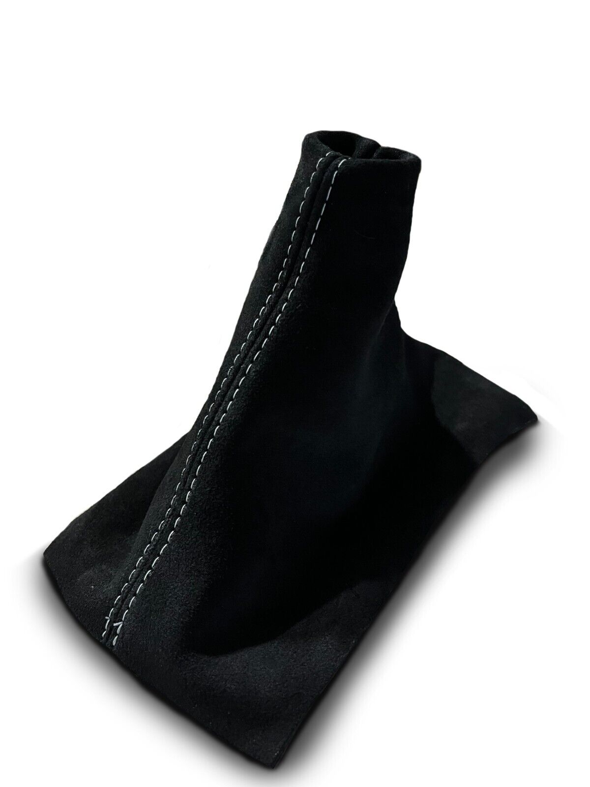 2005-2009 Ford Mustang GT Convertible Coupe V8 White Stitch Suede MANUAL Shift Boot Cover-4
