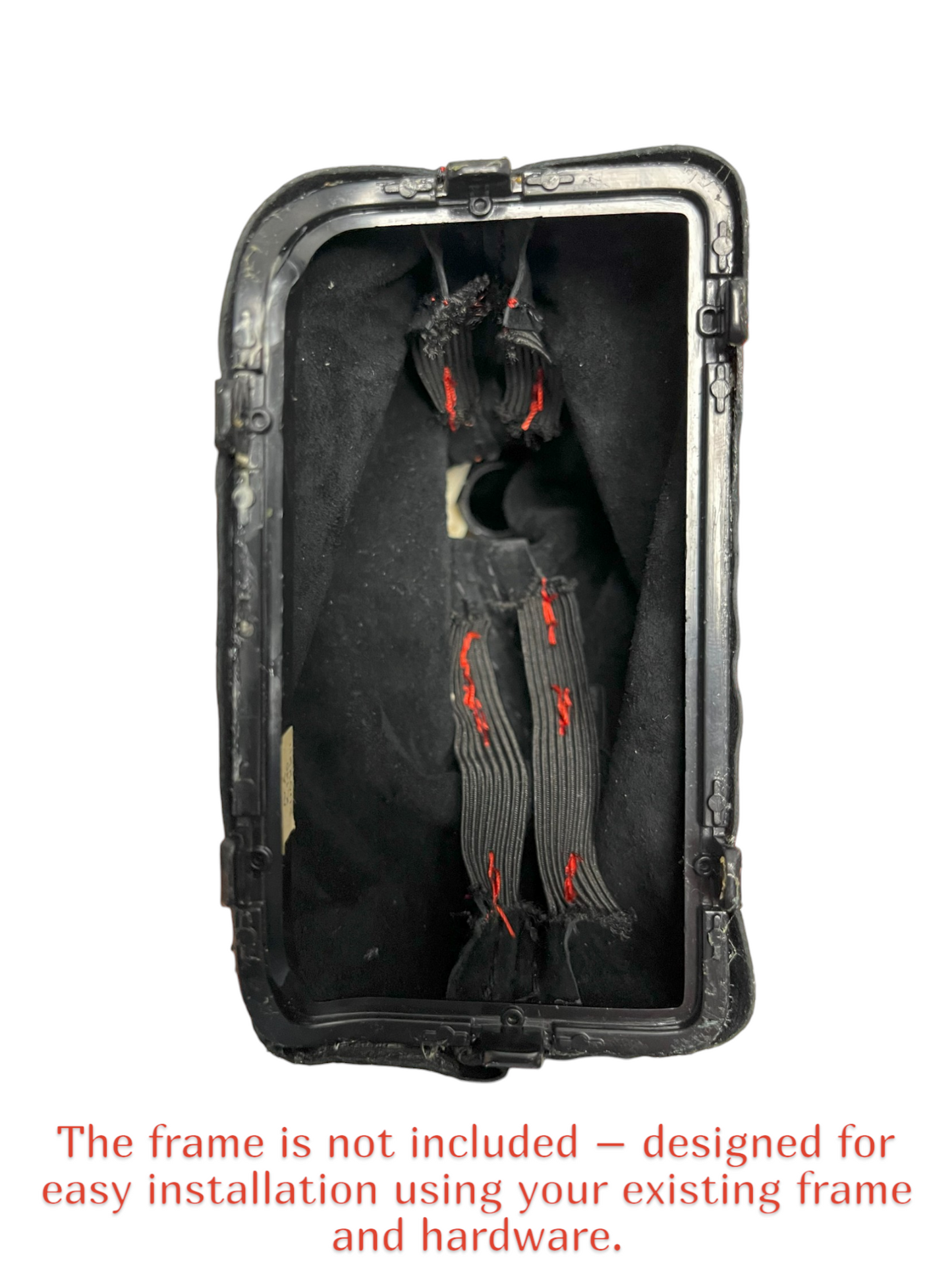 2020-2023 Jeep Gladiator Mojave Automatic Real Suede Alcantara Shift Boot & Transfer Case Orange Stitching-3