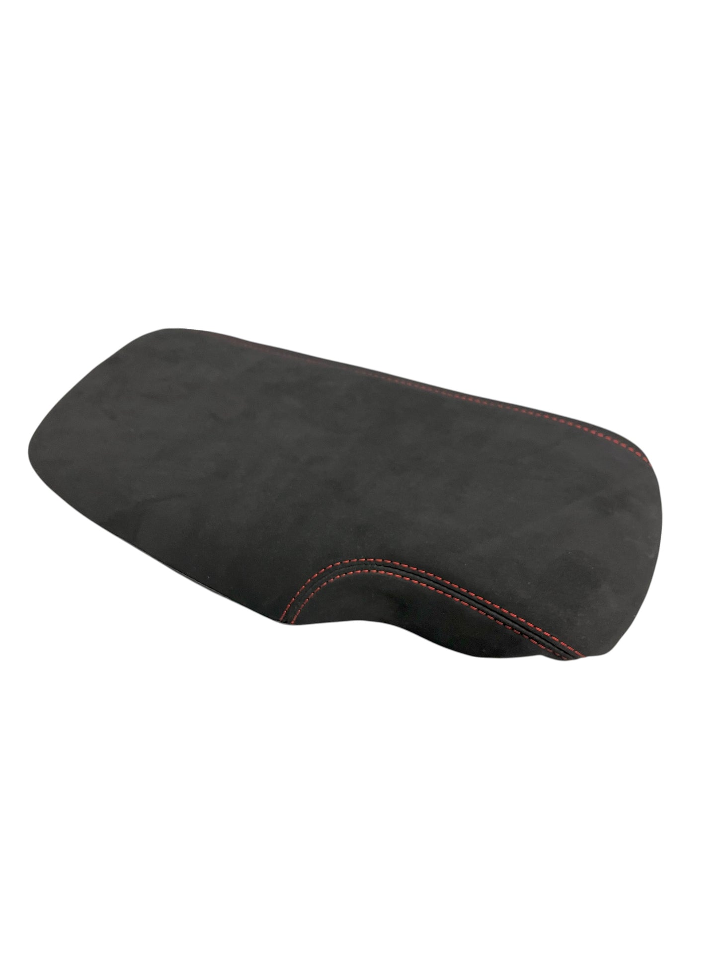 Black Alcantara Real Suede Shift Handbrake Boot Console lid Cover For Chevy Corvette C6 2005-2013-1
