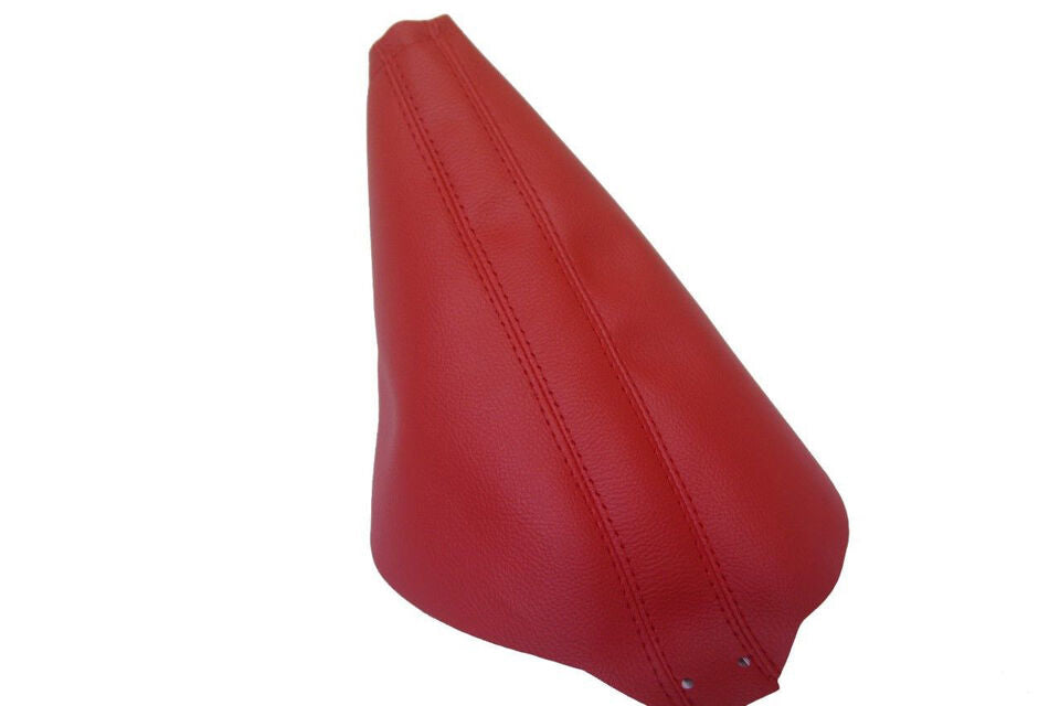 2005-2009 FORD MUSTANG GT Red & Black Leather Manual Shift Boot Cover-6