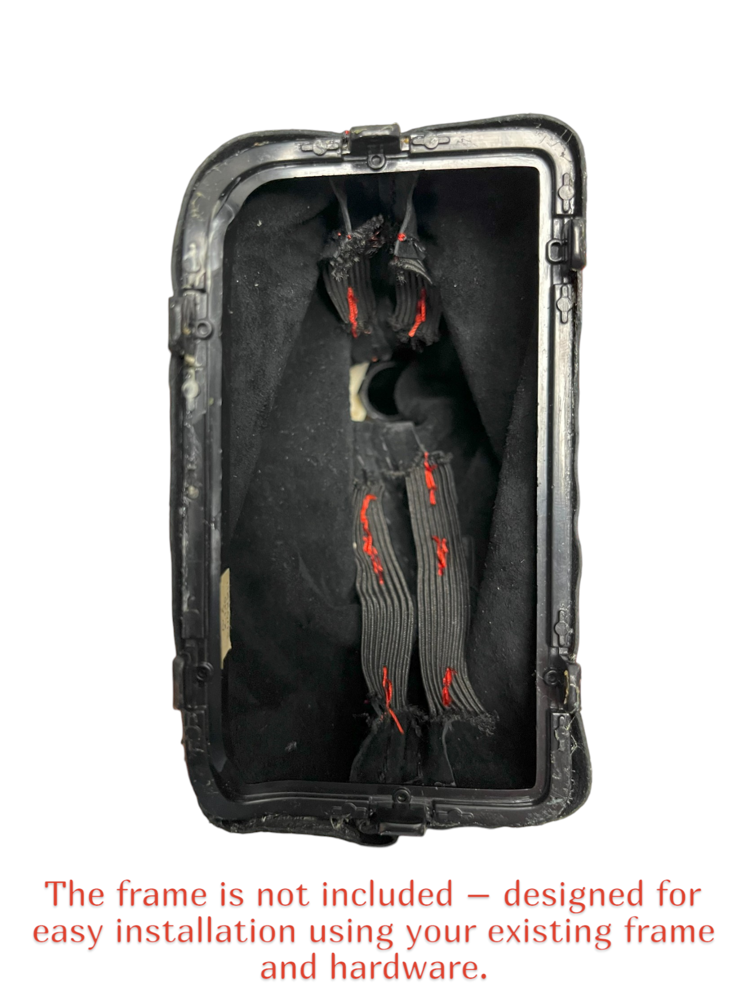 2020-2023 Jeep Gladiator Mojave Automatic Real Suede Alcantara Shift Boot & Transfer Case Orange Stitching-3