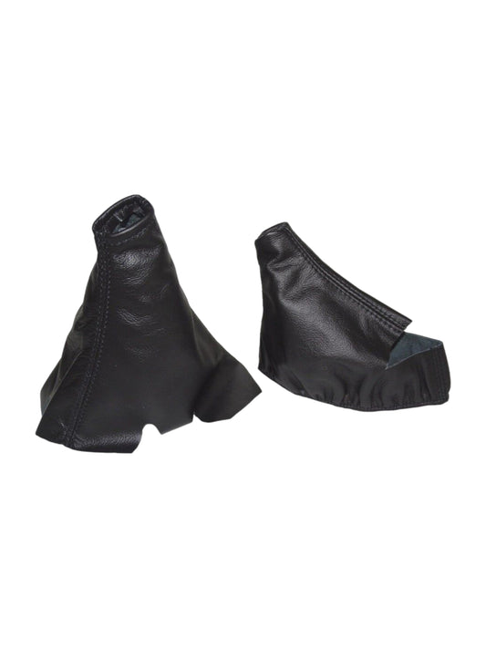 Leather AUTOMATIC Shift & Handbrake Boot Cover For Chevy Corvette C5 1997 1998 1999 2000 2001 2002 2003 2004-0