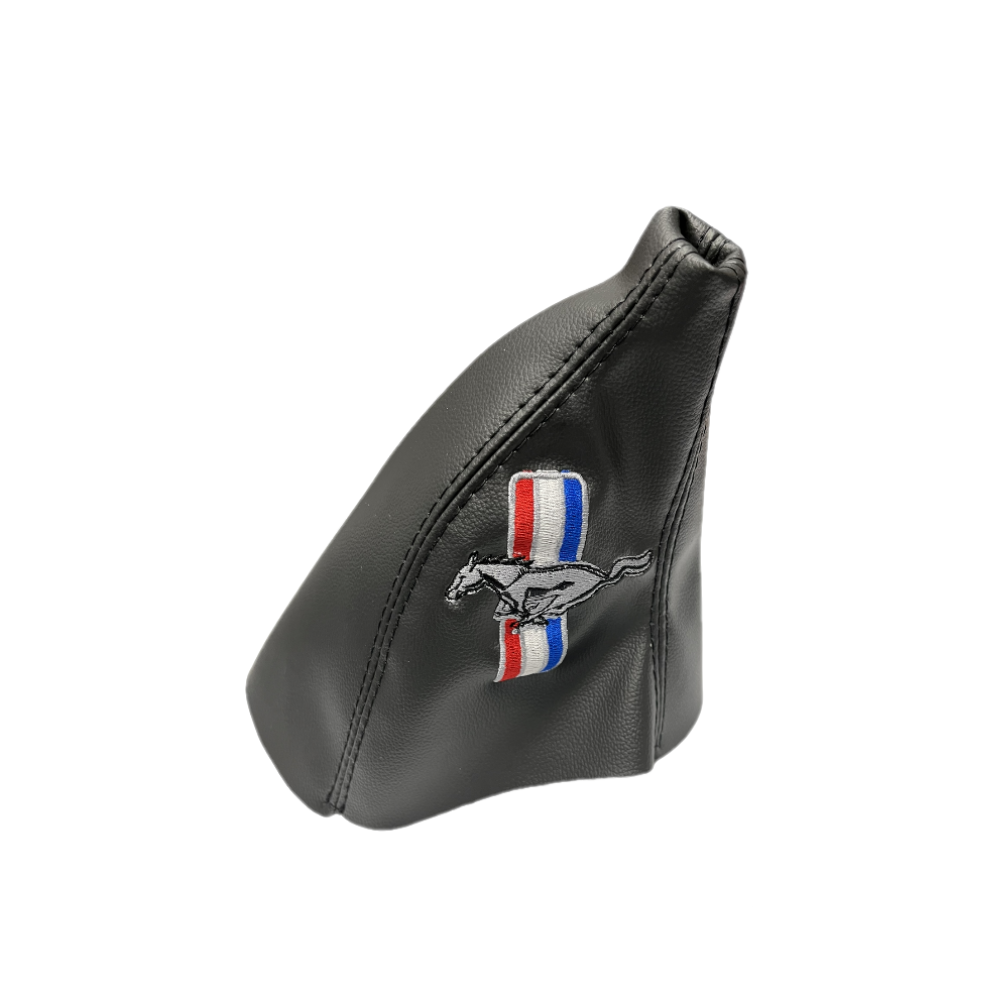 Leather MANUAL Shift Boot Cover In Black 1987 1988 1989 1990 1991 1992 1993 Ford Mustang GT Convertible Coupe-9